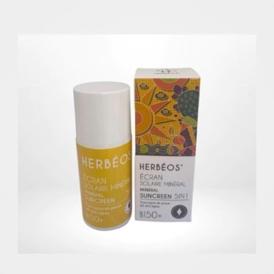 HERBÉOS Écran Solaire Minéral 5 en 1 SPF 50+