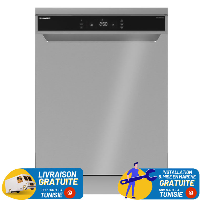 Sharp 14 Couverts Inox