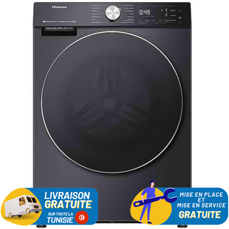 Hisense Lave Linge 12KG FRONTALE INVERTER STEAM INOX