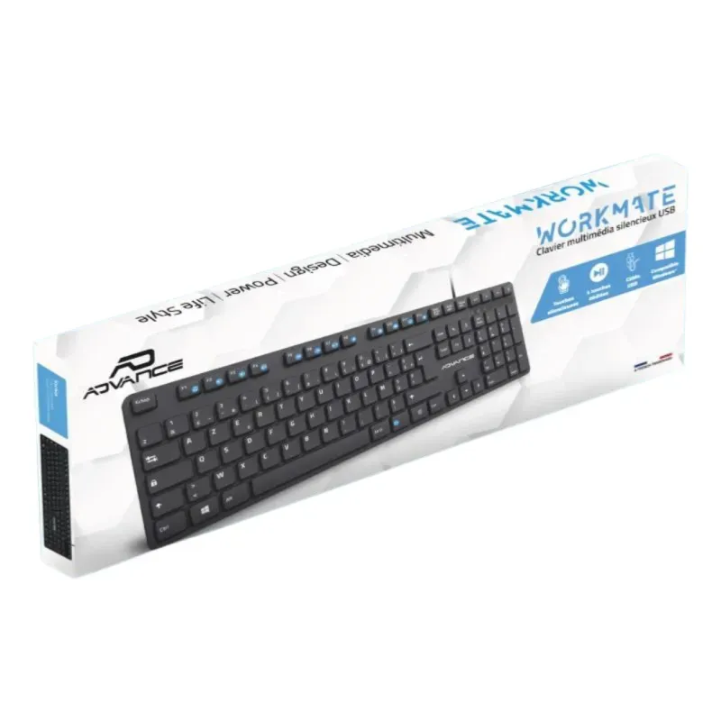 Clavier filaire silencieuse