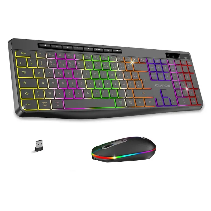 Pack clavier souris sans fil RGB