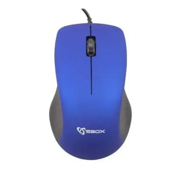 Souris optique filaire bleue