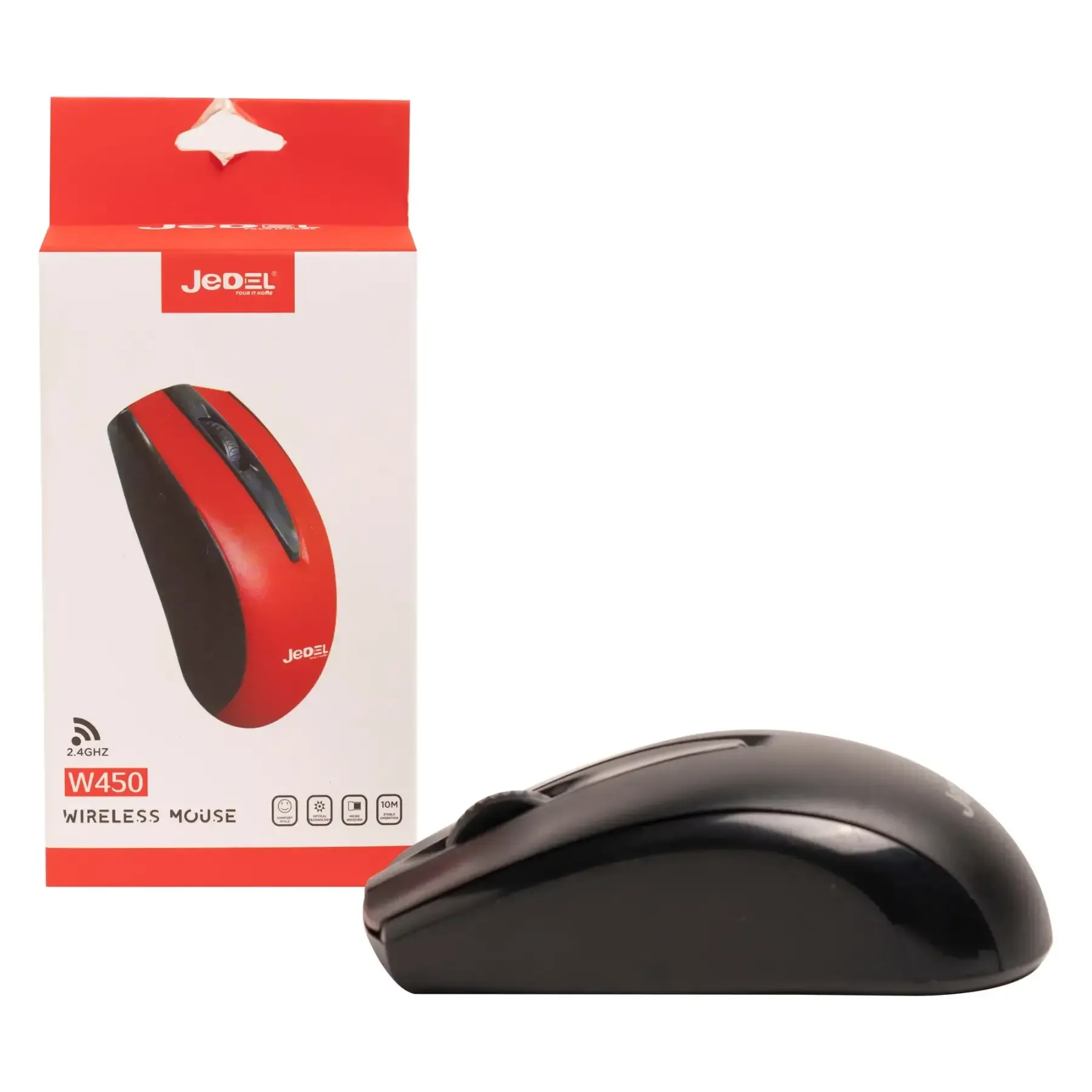 Souris optique sans fil noire