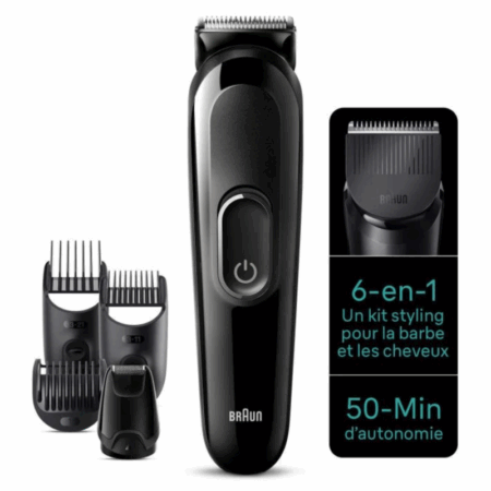 Tondeuse Braun Multifonctions 6 en 1 Rechargeable MGK3410