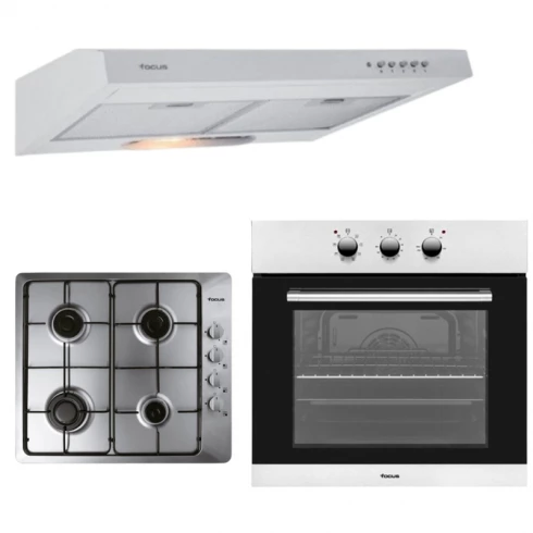 Ensemble Encastrable Focus : Plaque de Cuisson, Hotte Four