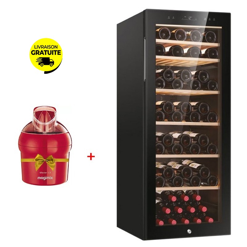 Haier Cave à Vin 84 Bouteilles HWS84GA + Machine à Glace