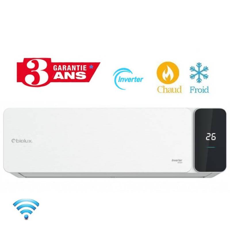 BIOLUX INVERTER Smart 24000 BTU Chaud Froid Garantie 3ans