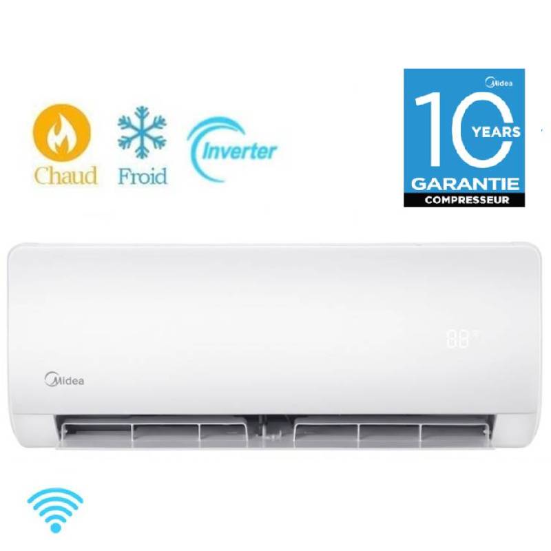 Midea Smart Inverter Chaud & Froid 12000 BTU Garantie 3 Ans