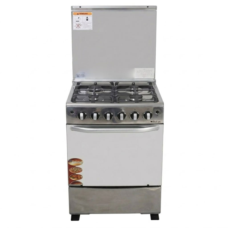 Cuisinière BIOLUX M-6060-XTBR 4 Feux 60cm Inox