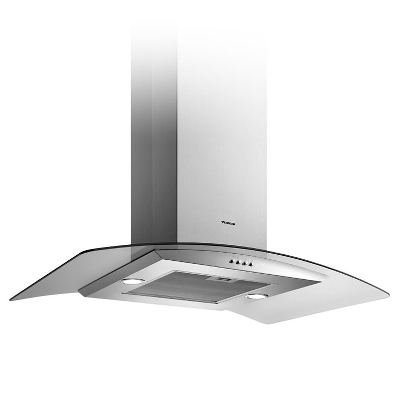 Centrale FOCUS F915X 90 cm Inox & Vitre