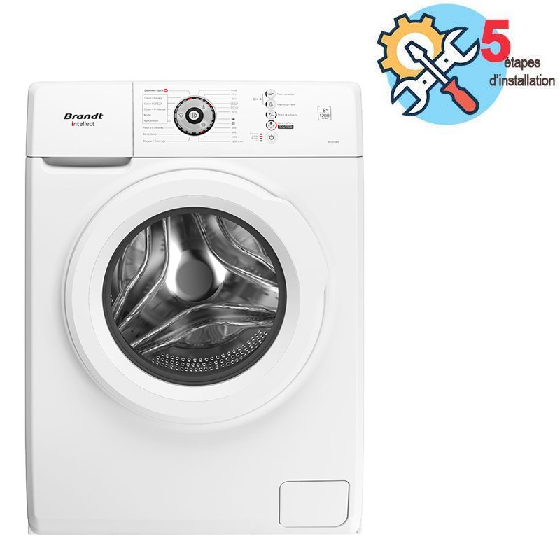 Brandt Lave Linge Frontal BAL82WW 8 Kg