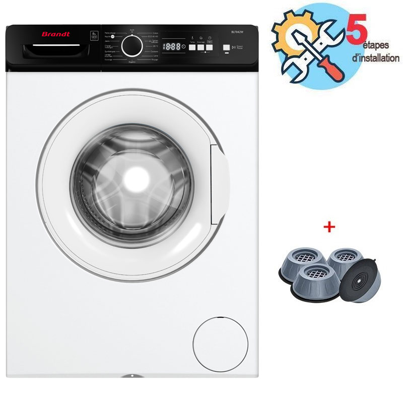 Brandt Lave Linge Frontal BLF842W 8kg