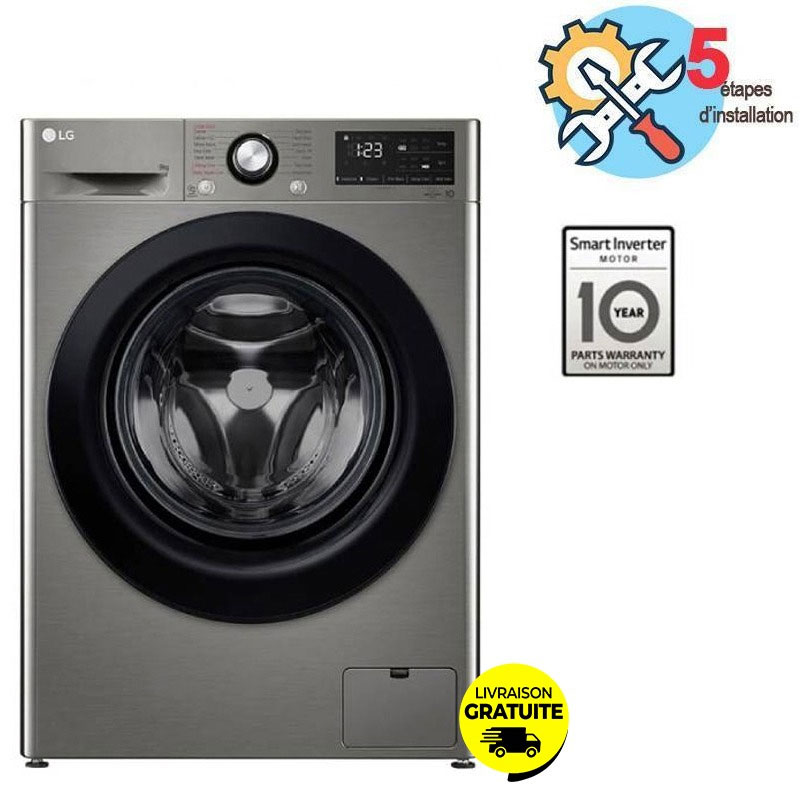 LG Lave Linge Frontal Vivace F4R3VYG6P 9kg