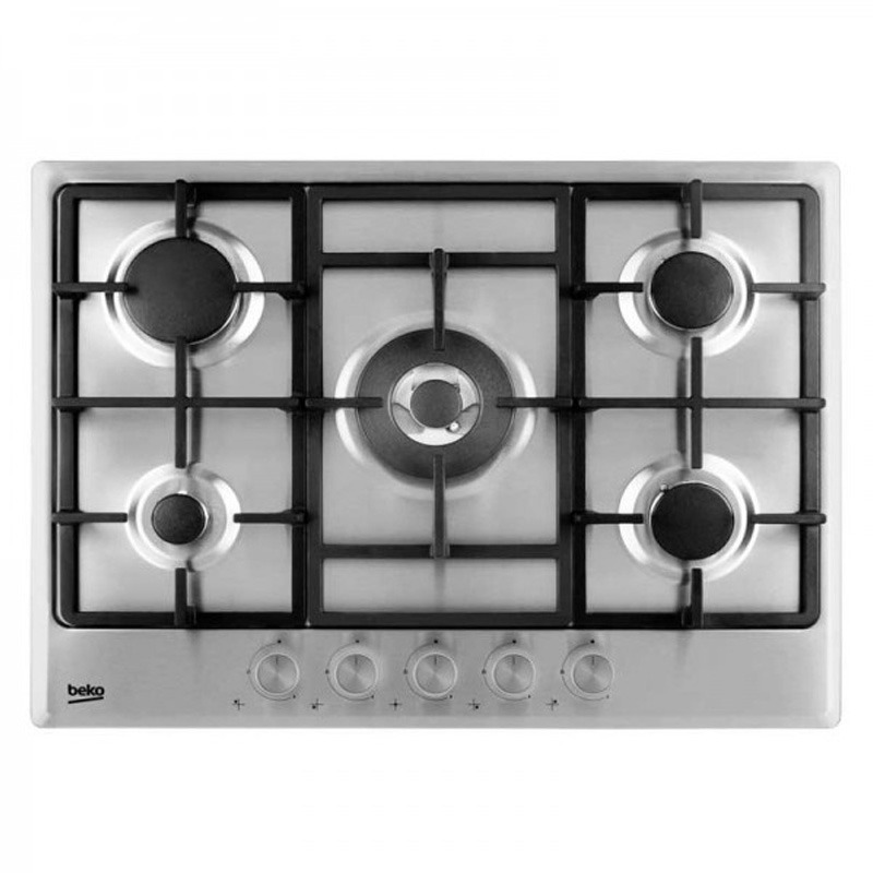 Beko de Cuisson HIMW75225SX 5 Feux 70 cm Inox