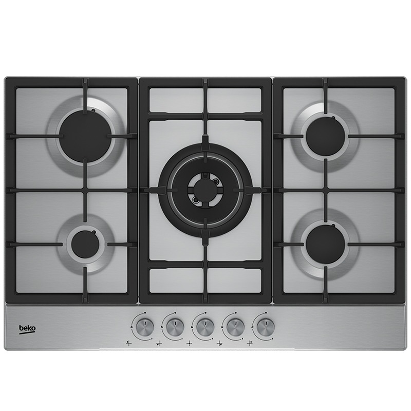 Beko de Cuisson Encastrable HIAW75225SL 5Feux 75cm Inox
