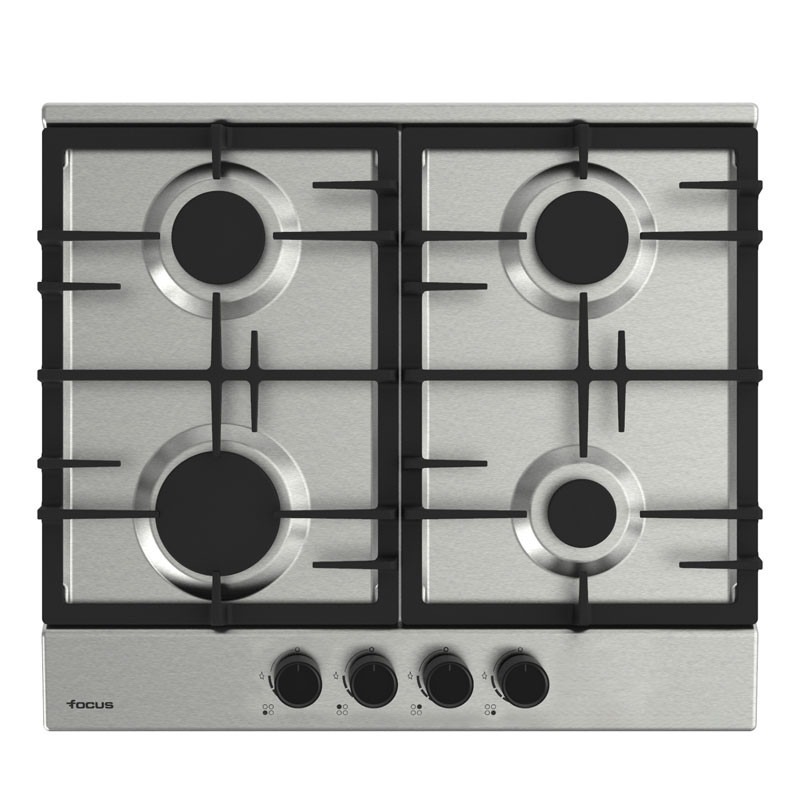 de cuisson gaz Focus F408X 4 Feux 60cm Inox