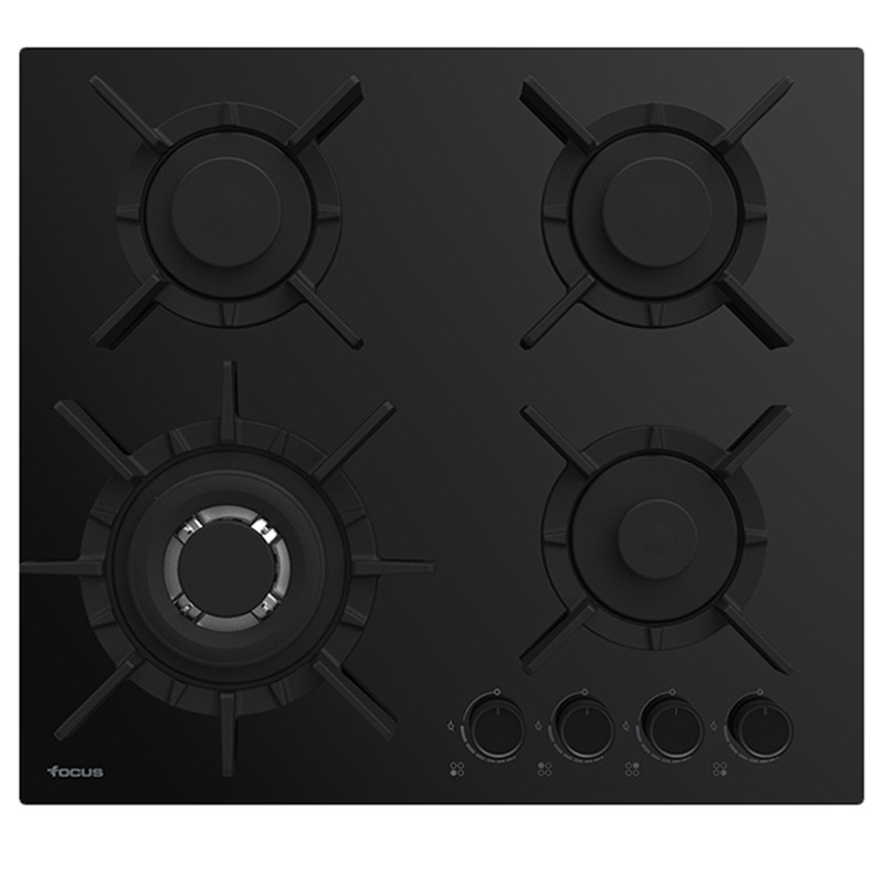 de Cuisson gaz Encastrable Focus F415B 4 Feux 60cm