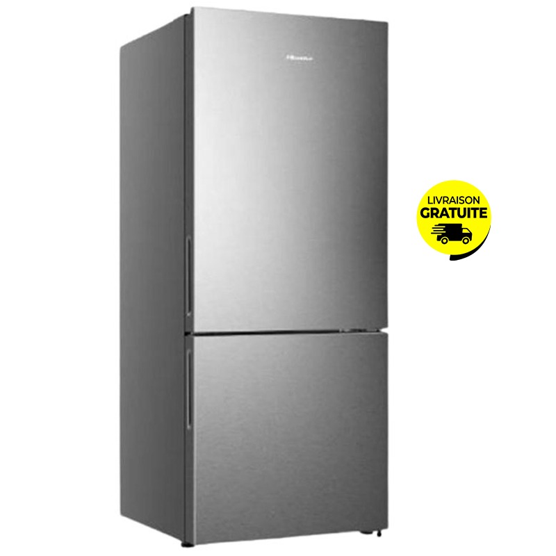 Hisense Combiné Inverter RB3P422NSC 470L NoFrost Inox