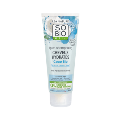 SO BIO Cheveux Hydratés Après-Shampoing Coco & Acide Hyaluronique Bio