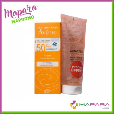 Avene Creme Solaire SPF50+ + Xeracalm Gel 100ml