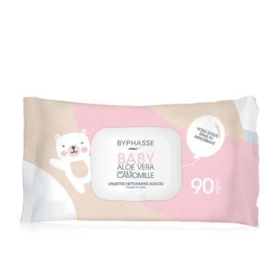 Byphasse Lingettes Nettoyantes Douces Baby Visage Corps 90u