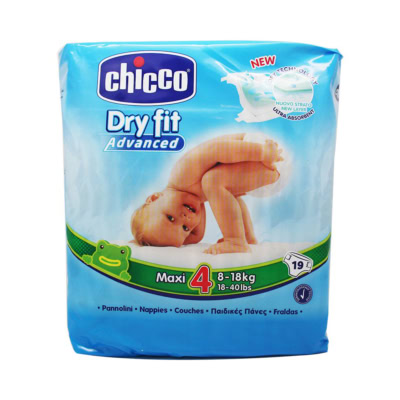 Chicco Dry Fit Couche Maxi 8-18 Kg 19 Pieces