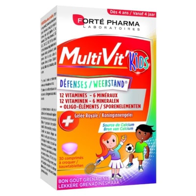 Forté Pharma MultiVit’Kids Défenses 30 Comprimés à Croquer