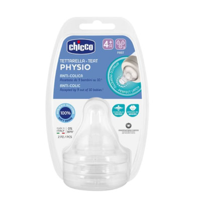 Chicco Physio 2 Tétines Débit Rapide 4 Mois +