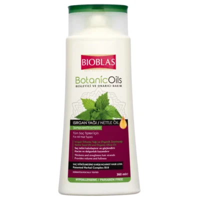 Bioblas Botanic Oils Shampooing à l’Extrait d’Ortie