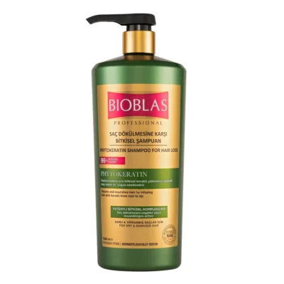 Bioblas Shampoing Phytokératine Cheveux Secs Abîmés 1L