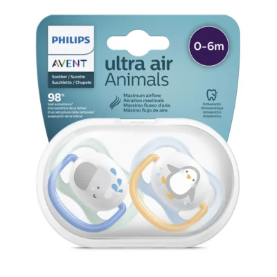 Philips Avent Sucette Ultra Air Animal Garcon SCF080-05 0-6 Mois