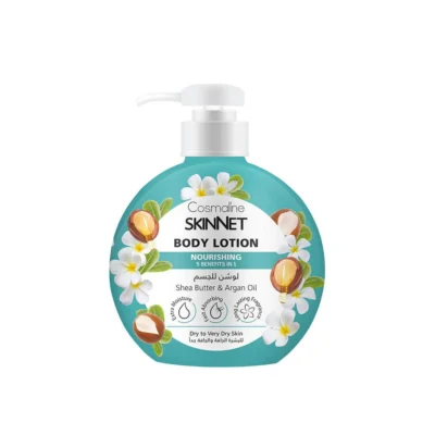 Cosmaline Skinnet Lait Corps Nourrissant au Beurre de Karite à L’huile D’argan Peaux Seches à Tres Seches