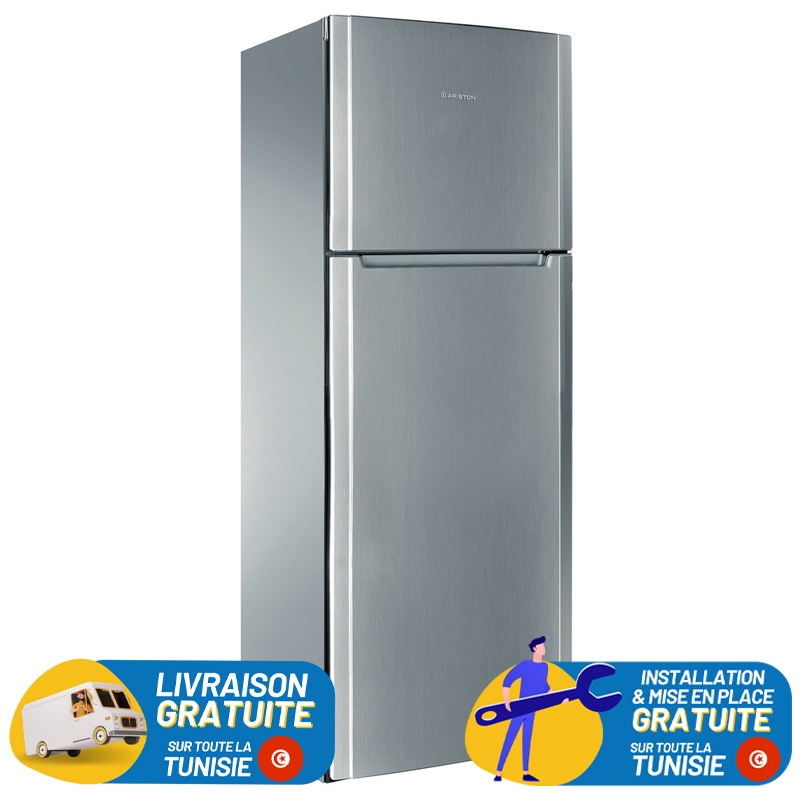 ARISTON NO FROST DOUBLE PORTES 385 Litres INOX