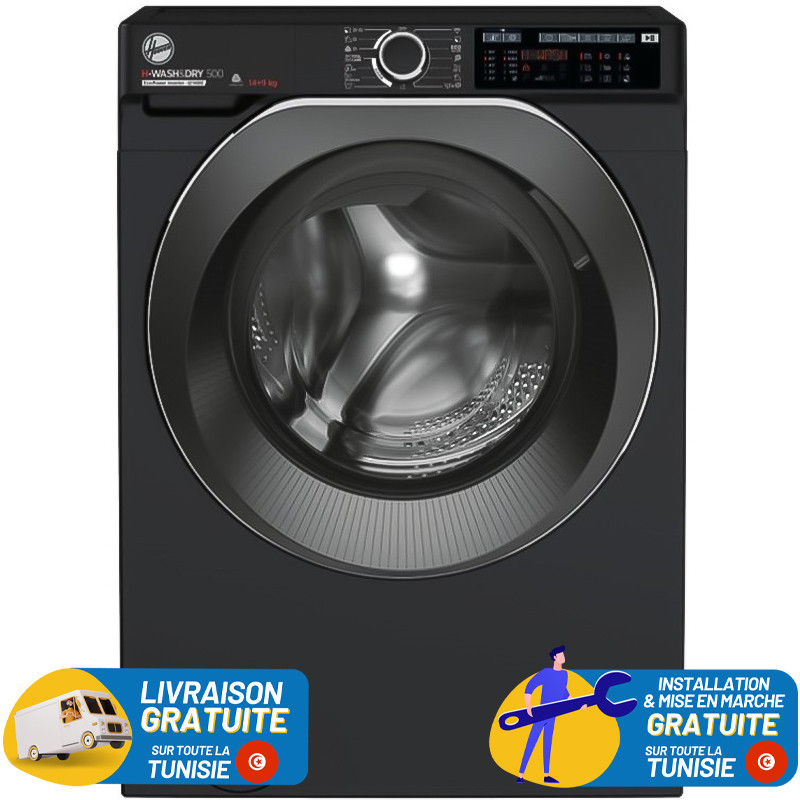 Hoover Séchante Hoover H-Wash & Dry 500 Inverter 14 Kg 9 Kg Bluetooth + Livraison + Installation Mise En Marche