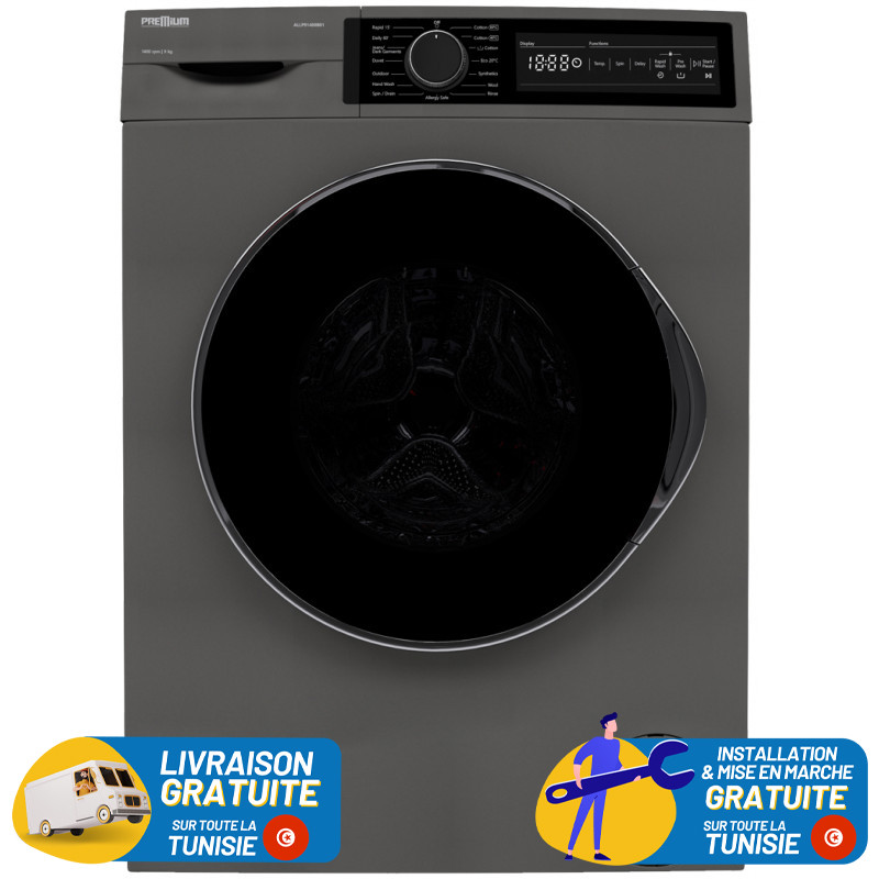 Premium LINGE PREMIUM INVERTER 9KG DARK ALLP91400.DG03