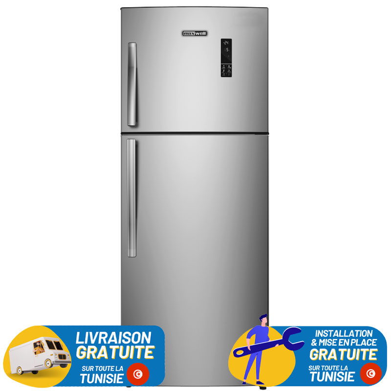 Maxwell No Frost INVERTER Double Portes 540 Litres INOX