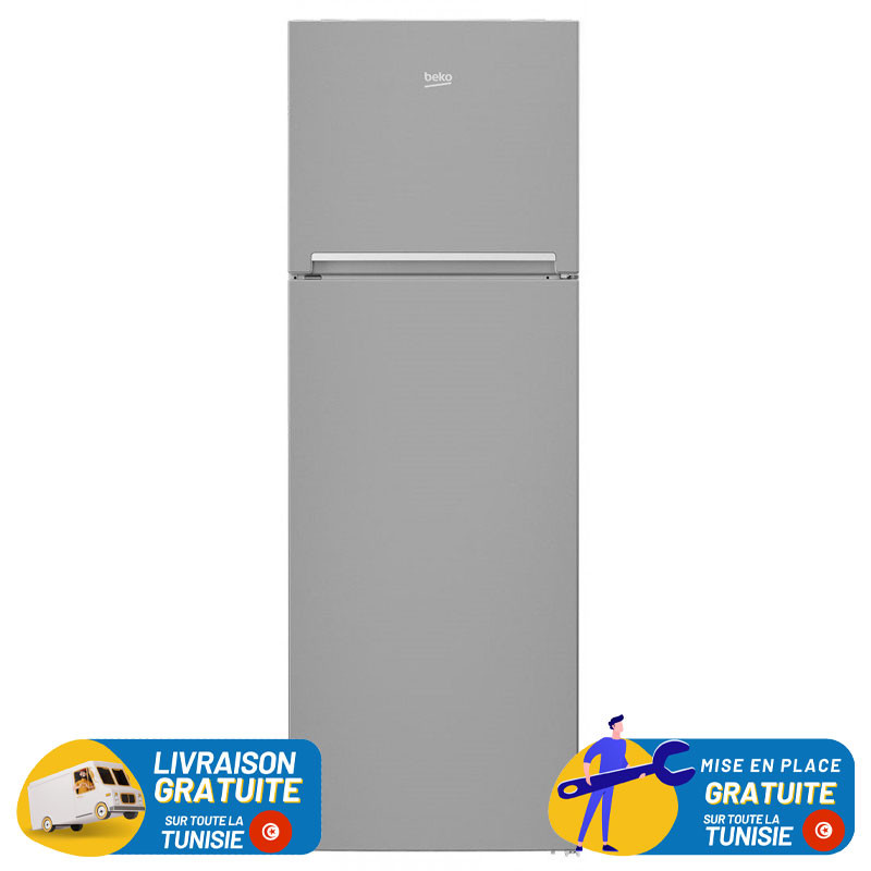 Beko LESS Frost Double Portes 310 Litres INOX