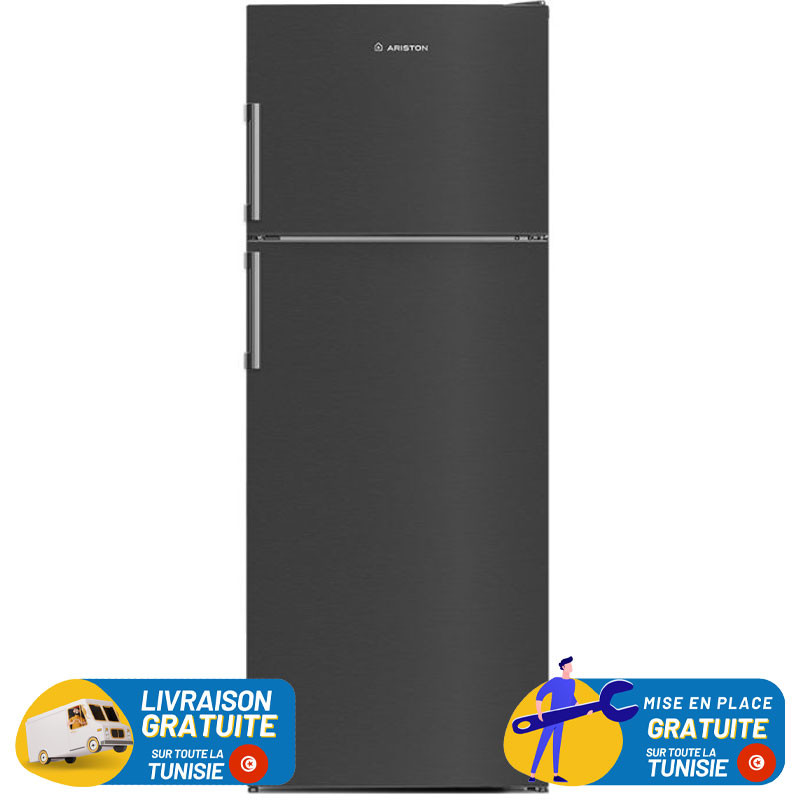 ARISTON No Frost INVERTER Double Portes 406 Litres Dark Inox
