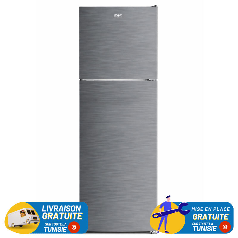 IRIS No Frost Double Porte 348 Litres INOX