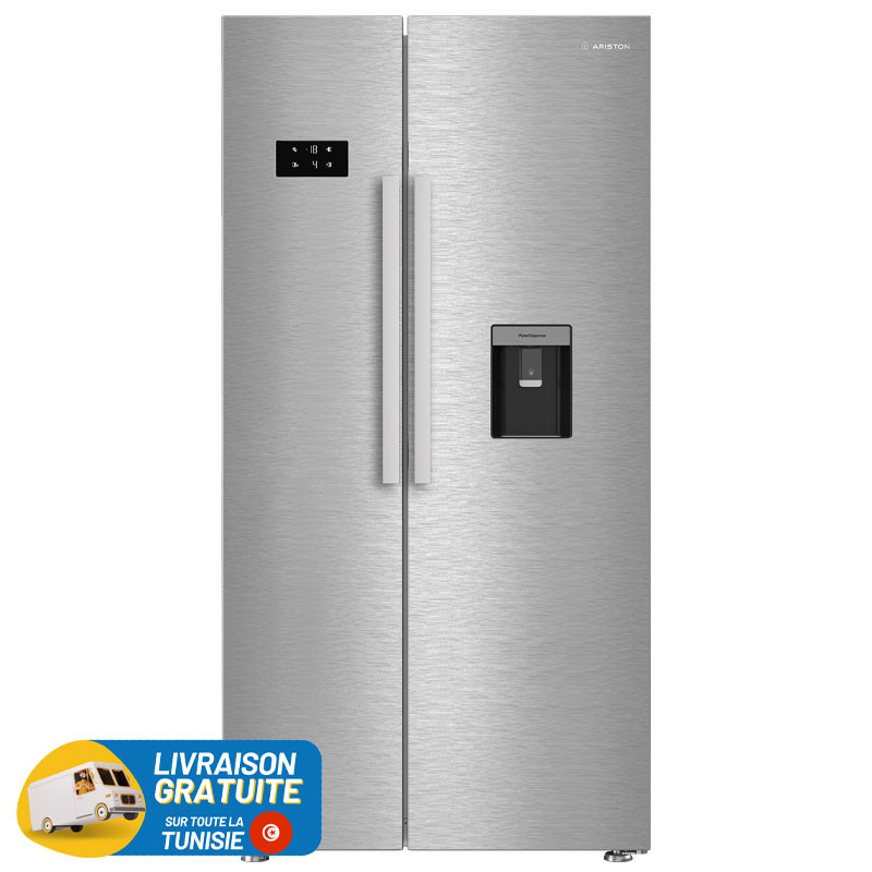 ARISTON No Frost SIDE BY SIDE 630 Litres Inox