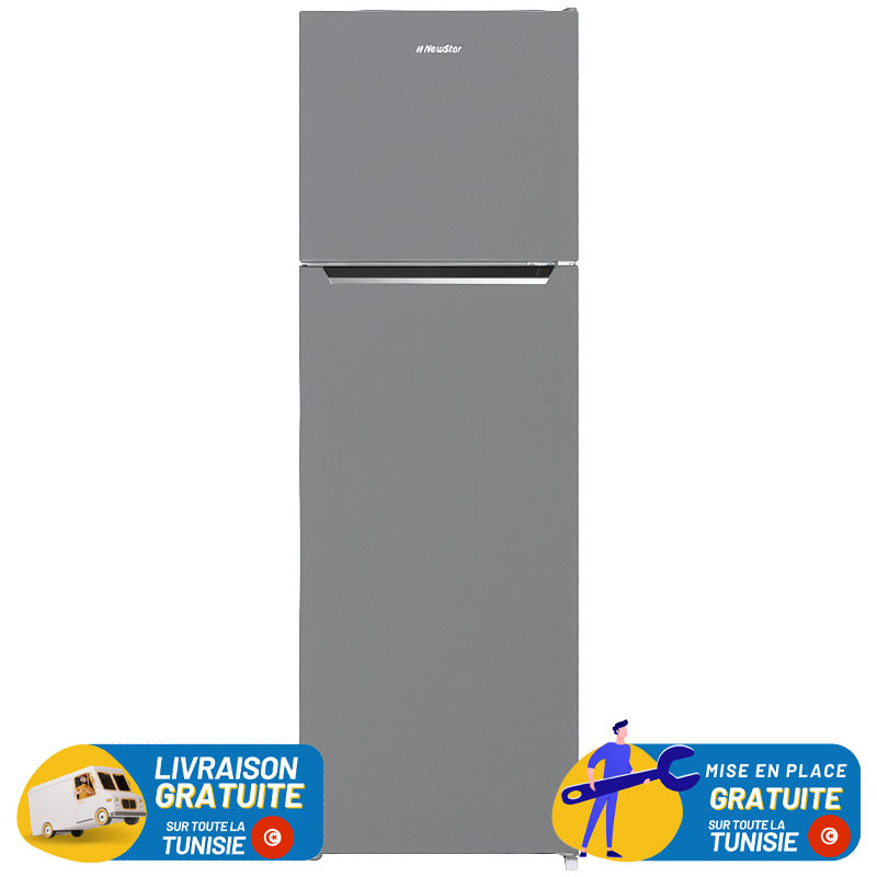 NEWSTAR De Frost Double Portes 168 Litres Inox