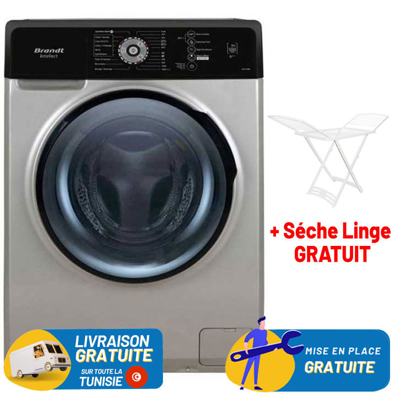 Brandt Lave Linge Frontal BAL82SBL 8 KG