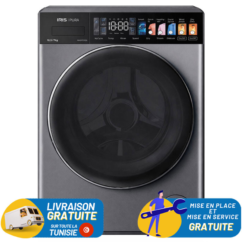 IRIS PURA Lavante Séchante 10,KG DARK