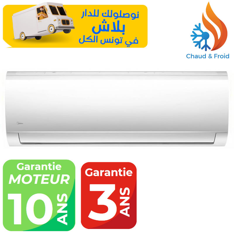Midea 24000 BTU INVERTER CHAUD & FROID Garantie 3 Ans